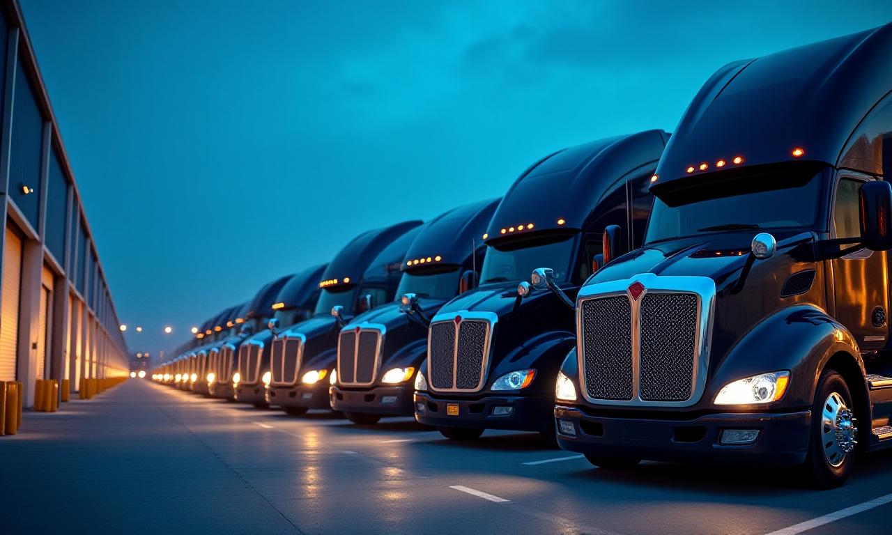 L & T MINGO TRUCKING LLC modern logistics fleet on the road